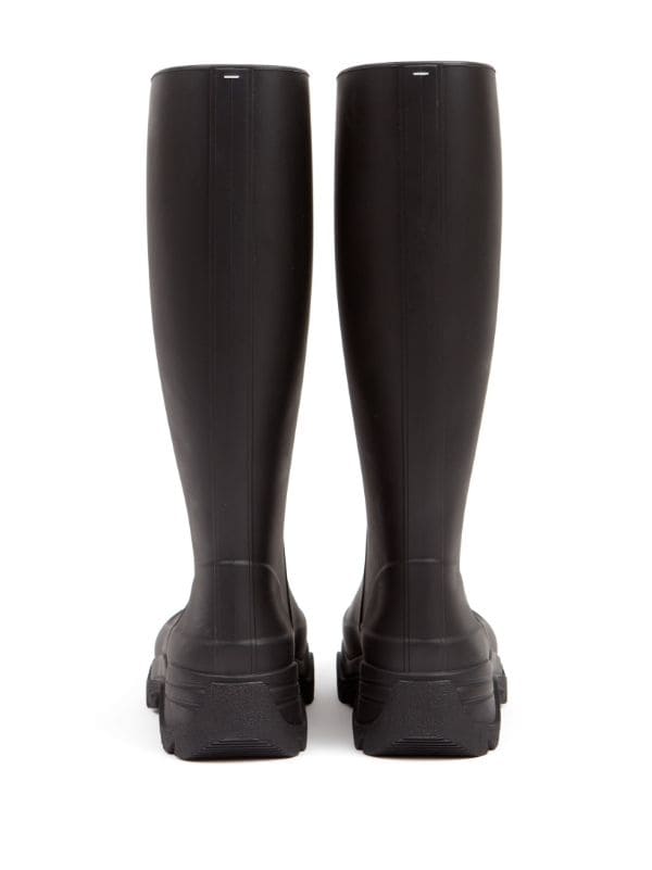 Louis Vuitton Women's Rain Boots Monogram Rubber Black