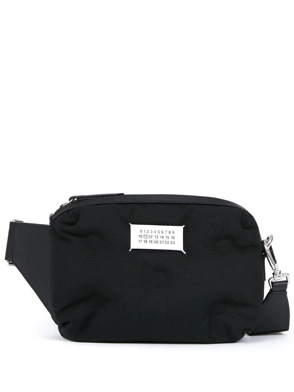 Maison Margiela Logo-patch Belt Bag In Black