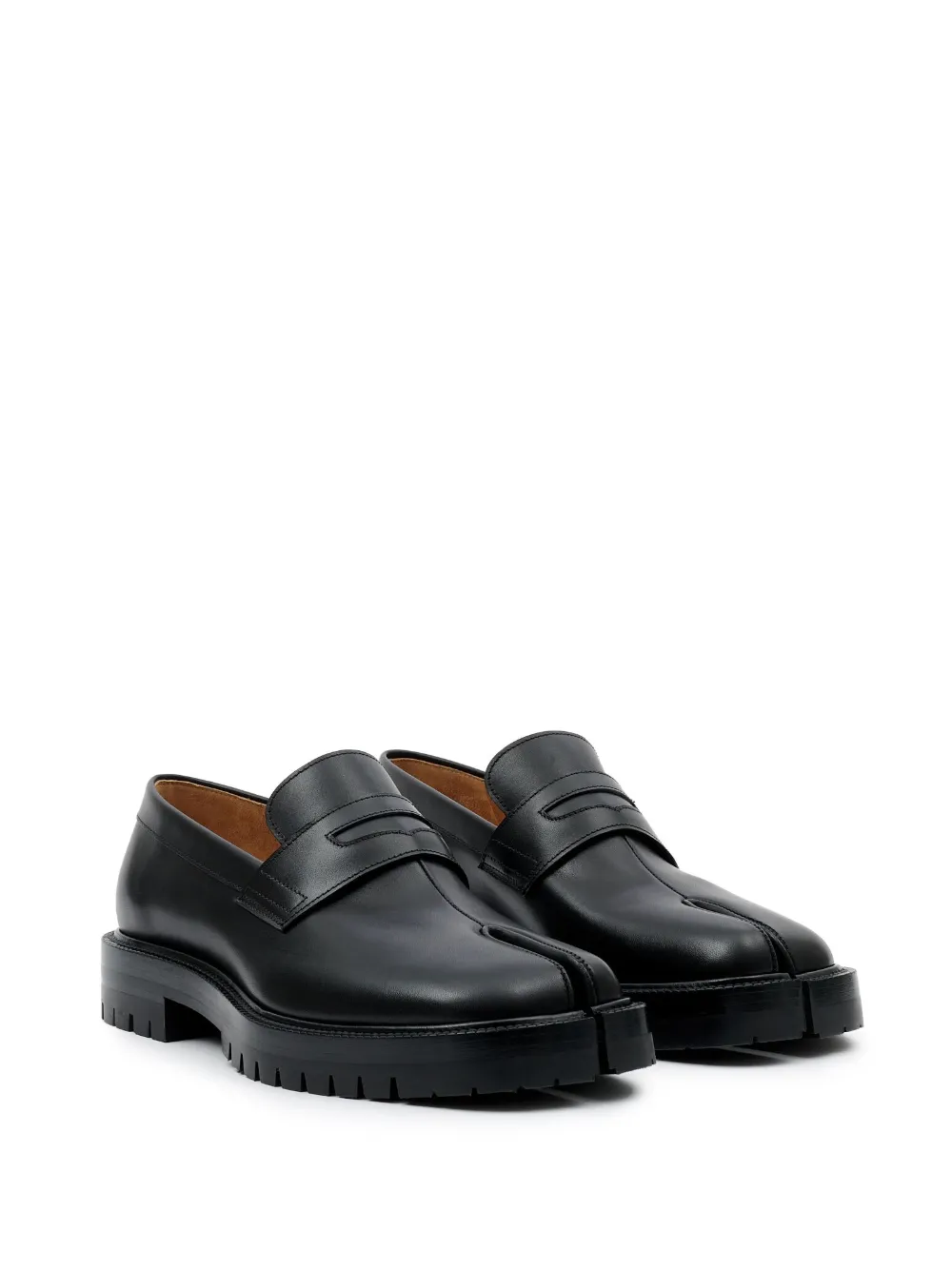 Maison Margiela Tabi Leather Loafers - Farfetch