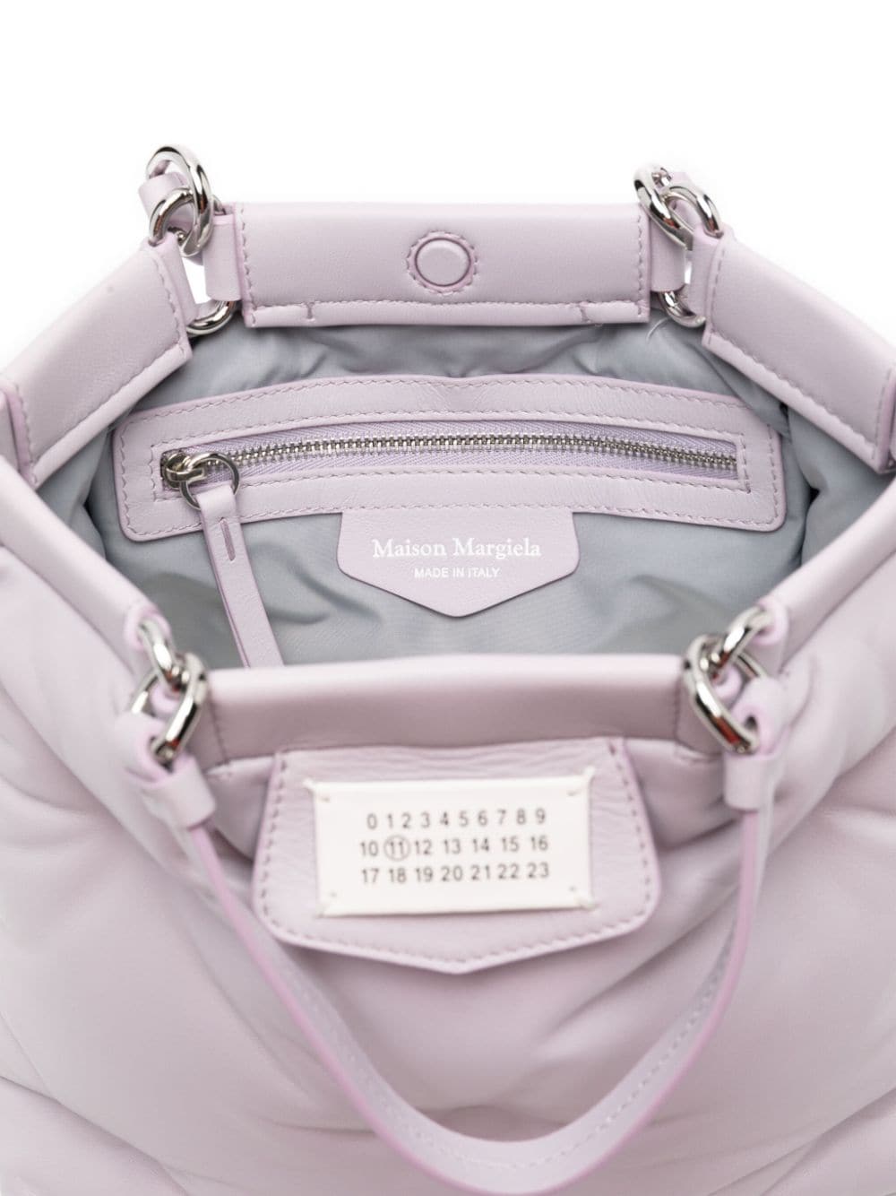 Pale pink MAISON MARGIELA GLAM SLAM LEATHER CLUTCH