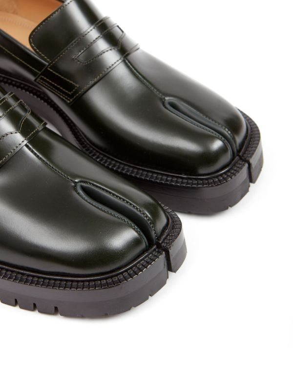 Maison Margiela Tabi レザーローファー - Farfetch