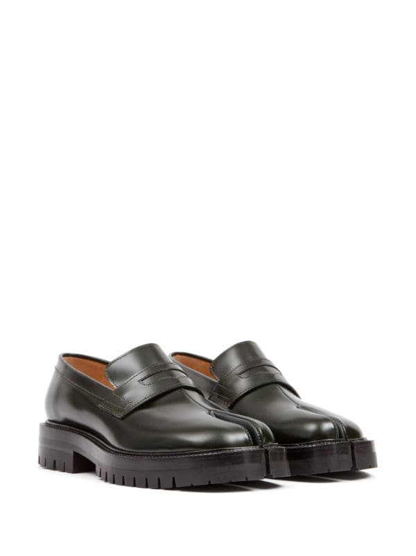 Maison Margiela Tabi Leather Loafers - Farfetch