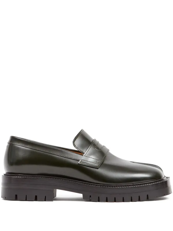 Maison Margiela Tabi レザーローファー - Farfetch