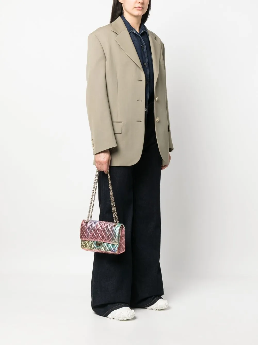 CHANEL Pre-Owned 2020 Rainbow 2.55 schoudertas - Roze