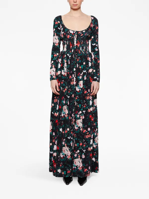 knee length dresses for ladies Rose maxi dress