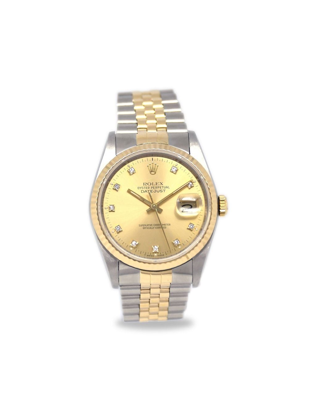 Pre-owned Rolex 1988  Datejust 35mm In Silver
