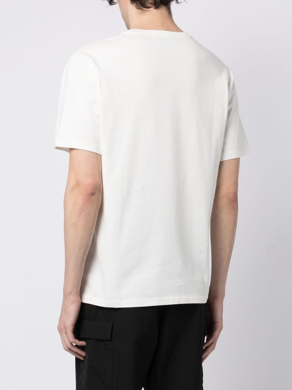 Shop Maison Kitsuné Contour Fox Embroidered T-shirt In White