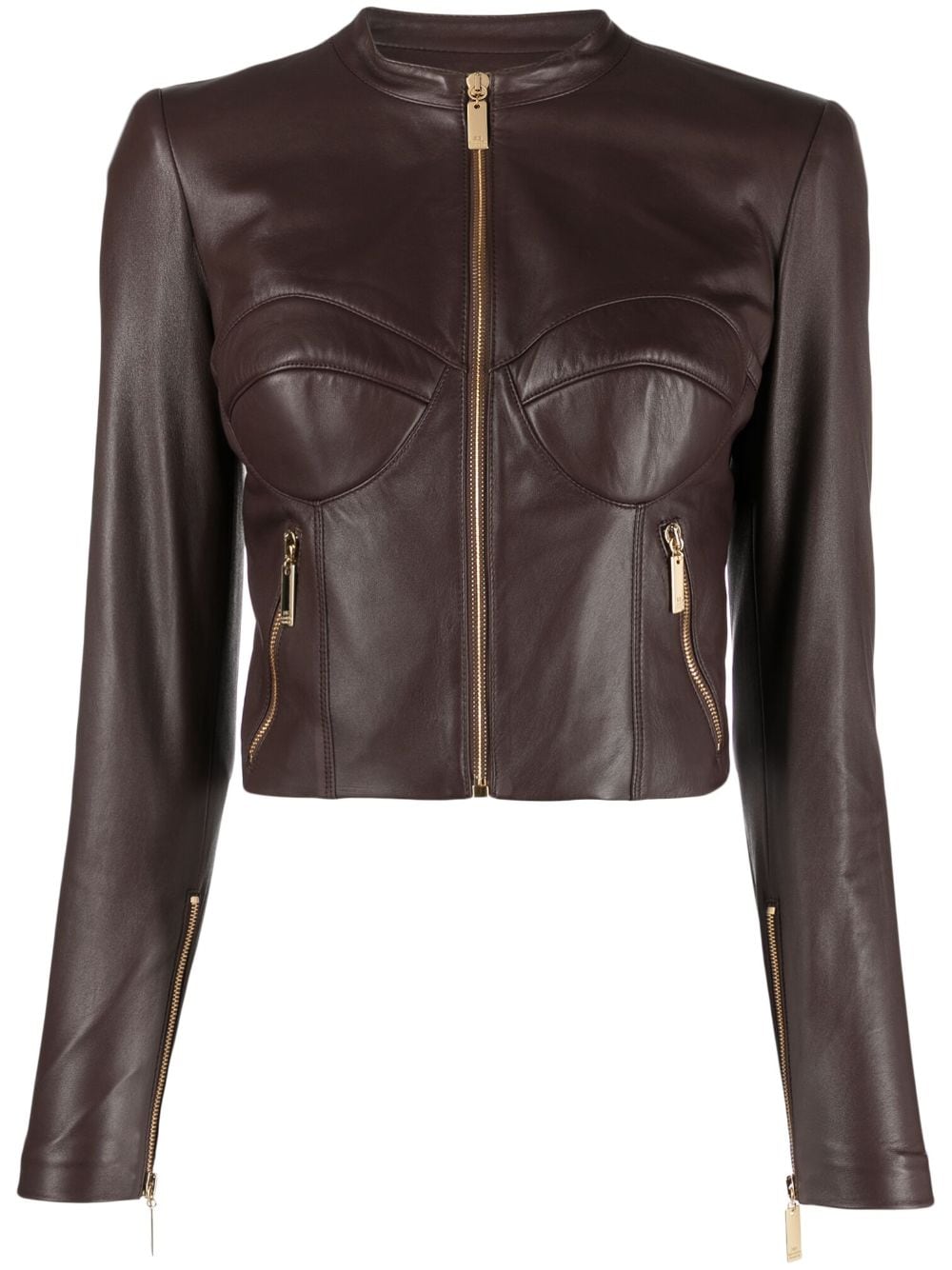 Venus Womens White Biker Leather Jacket