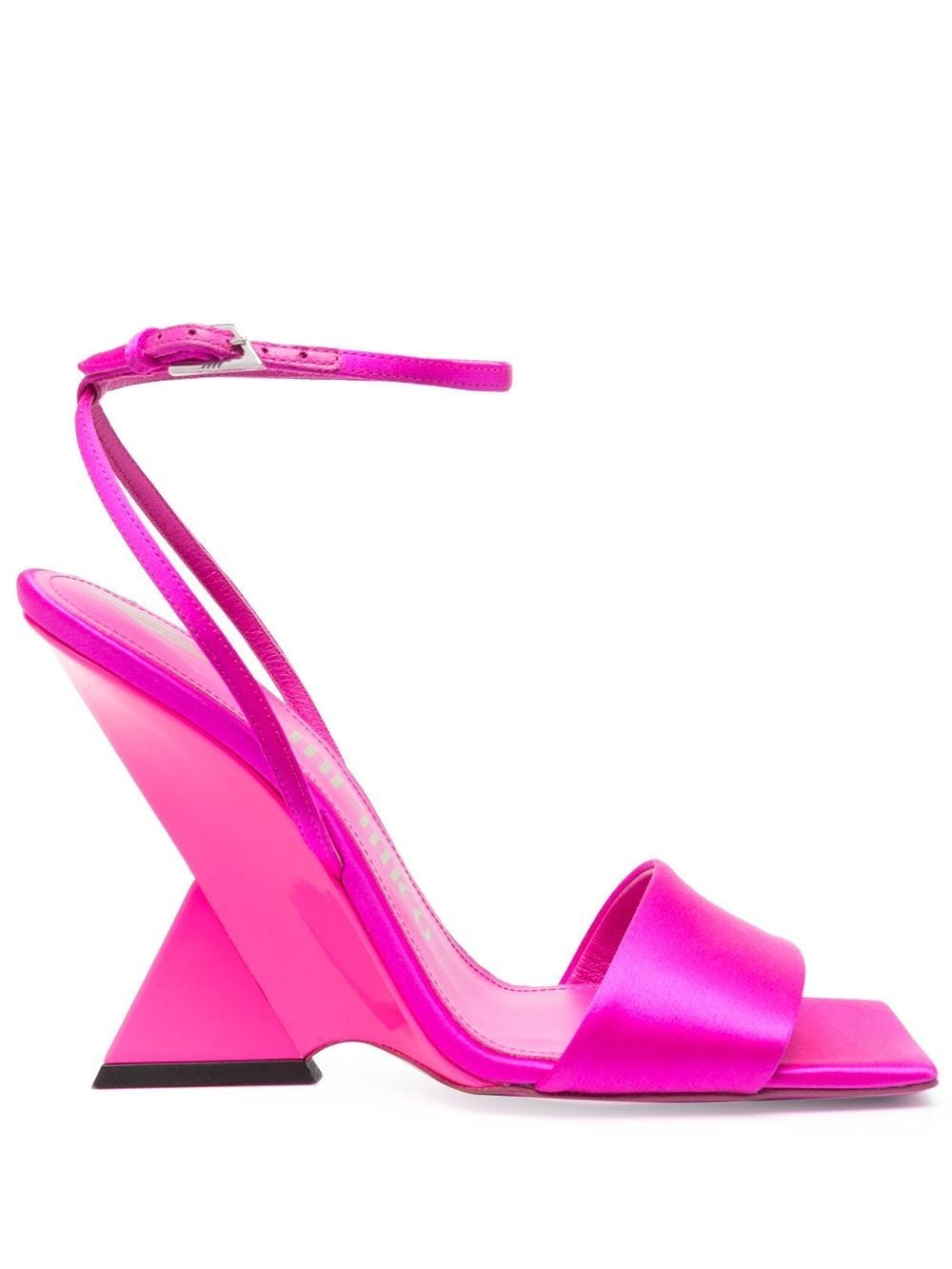 Shop Attico Open-toe Block-heel Sandals In Pink