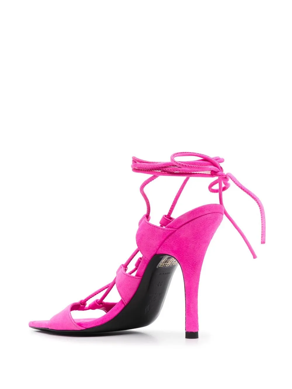 Attico Strap-detail Open-toe Sandals In Pink
