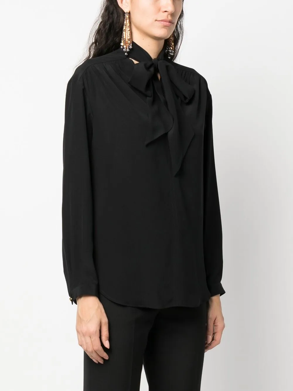 Gucci Floating Hearts Silk Pullover Blouse main image 1
