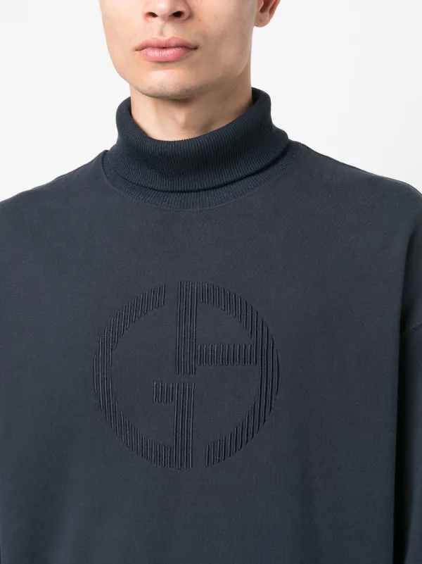 GIORGIO ARMANI タートルニット Giorgio Armani タートルネック セーター | ブルー | FARFETCH JP