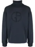 Giorgio Armani virgin wool roll neck jumper - Blue