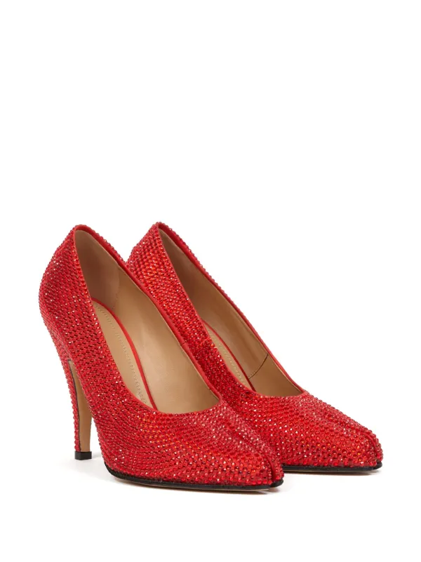 Maison Margiela Tabi 110mm rhinestone-embellished Pumps
