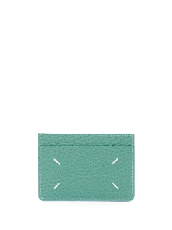 Maison Margiela four-stitch Grained Leather Cardholder - Farfetch