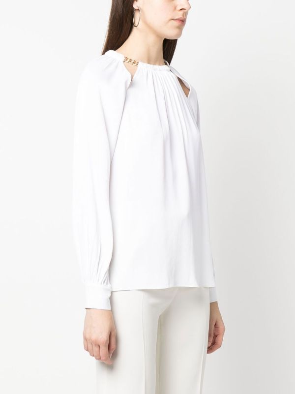 Michael Kors chain-link-detail Blouse - Farfetch