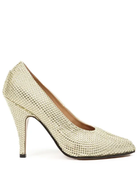 Maison Margiela zapatillas Tabi con detalles de strass