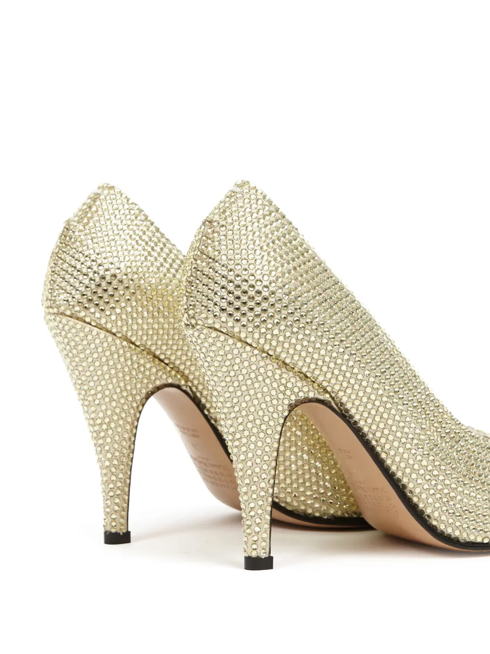 Maison Margiela Tabi 110mm rhinestone-embellished pumps Goud