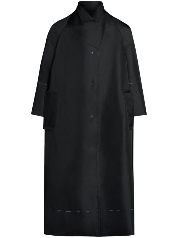 Maison Margiela batwing-sleeves Oversized Trench Coat - Farfetch