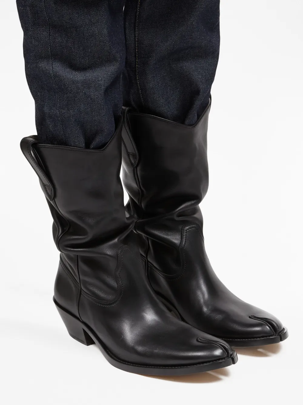 Maison Margiela Tabi 55mm Slouchy Western Boots - Farfetch