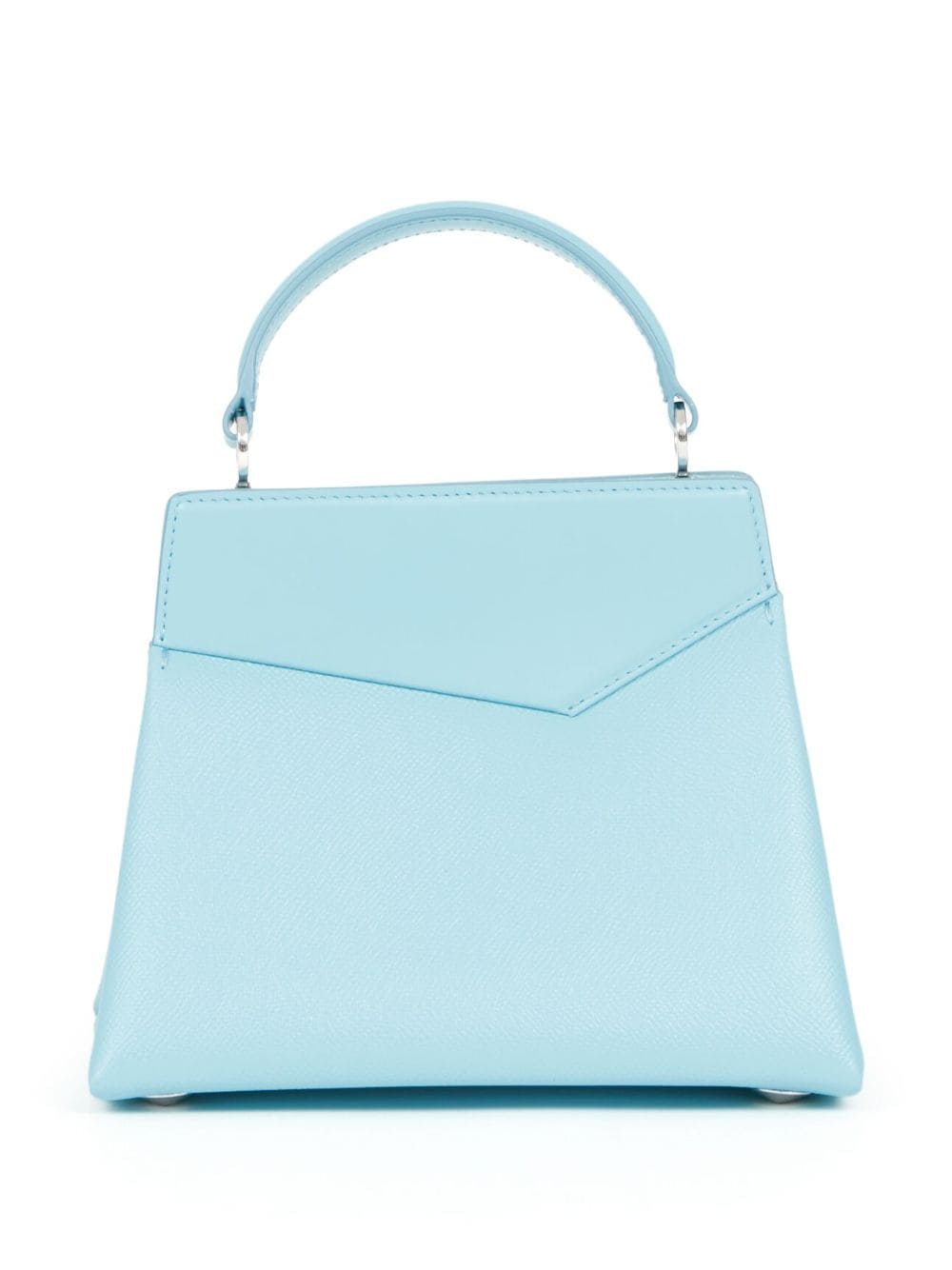 Shop Maison Margiela Snatched Leather Shoulder Bag In Blue
