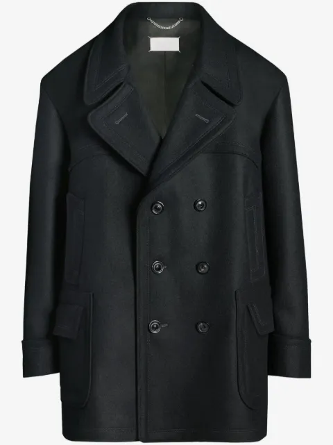 Maison Margiela double-breasted wool-blend coat