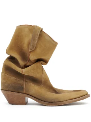Maison Margiela Tabi スエード アンクルブーツ | ブラウン