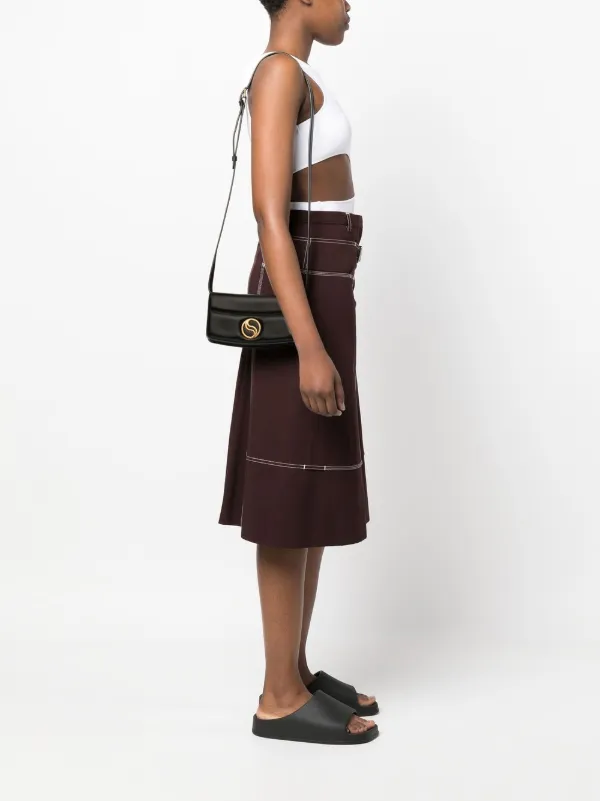 Stella McCartney S-Wave Crossbody Bag | Black | FARFETCH AO