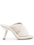 Vic Matie leather crossover-detail mules - Neutrals