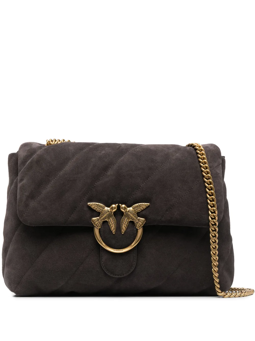 PINKO Classic Love Quilted Shoulder Bag Farfetch