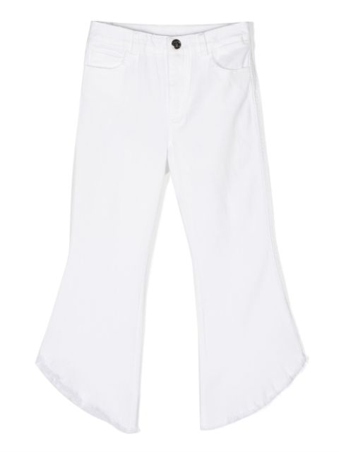 TWINSET Kids - wide-leg high-low jeans