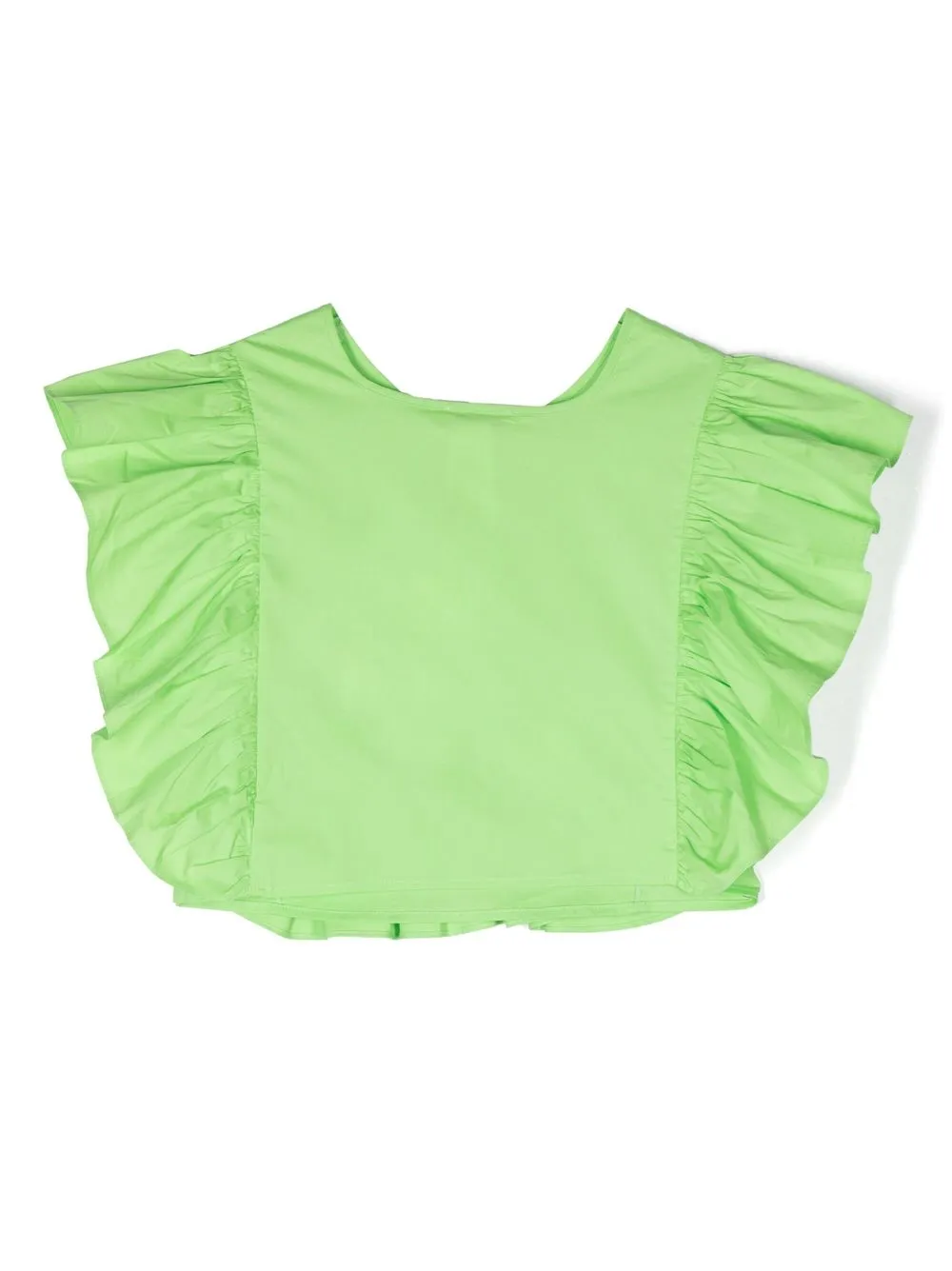 TWINSET Kids T-shirt met ruches - Groen