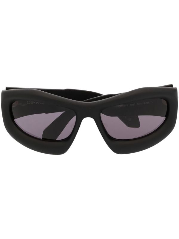 Off-White logo-print square-frame Sunglasses - Farfetch