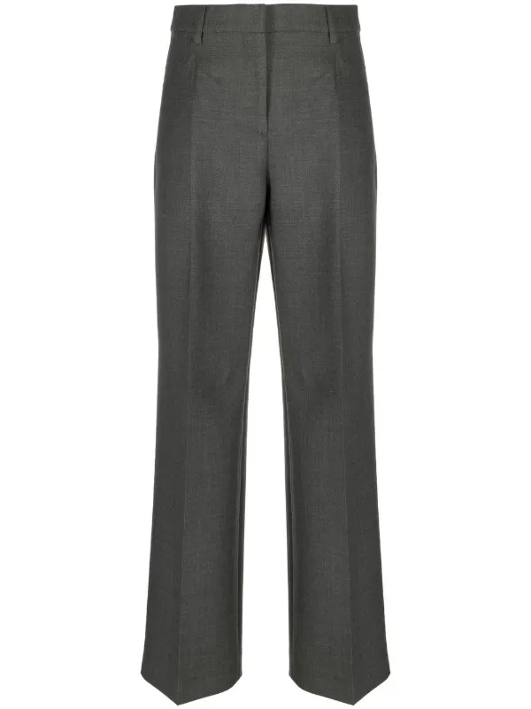 Burberry straight-cut Tailored Trousers Grey FARFETCH ID