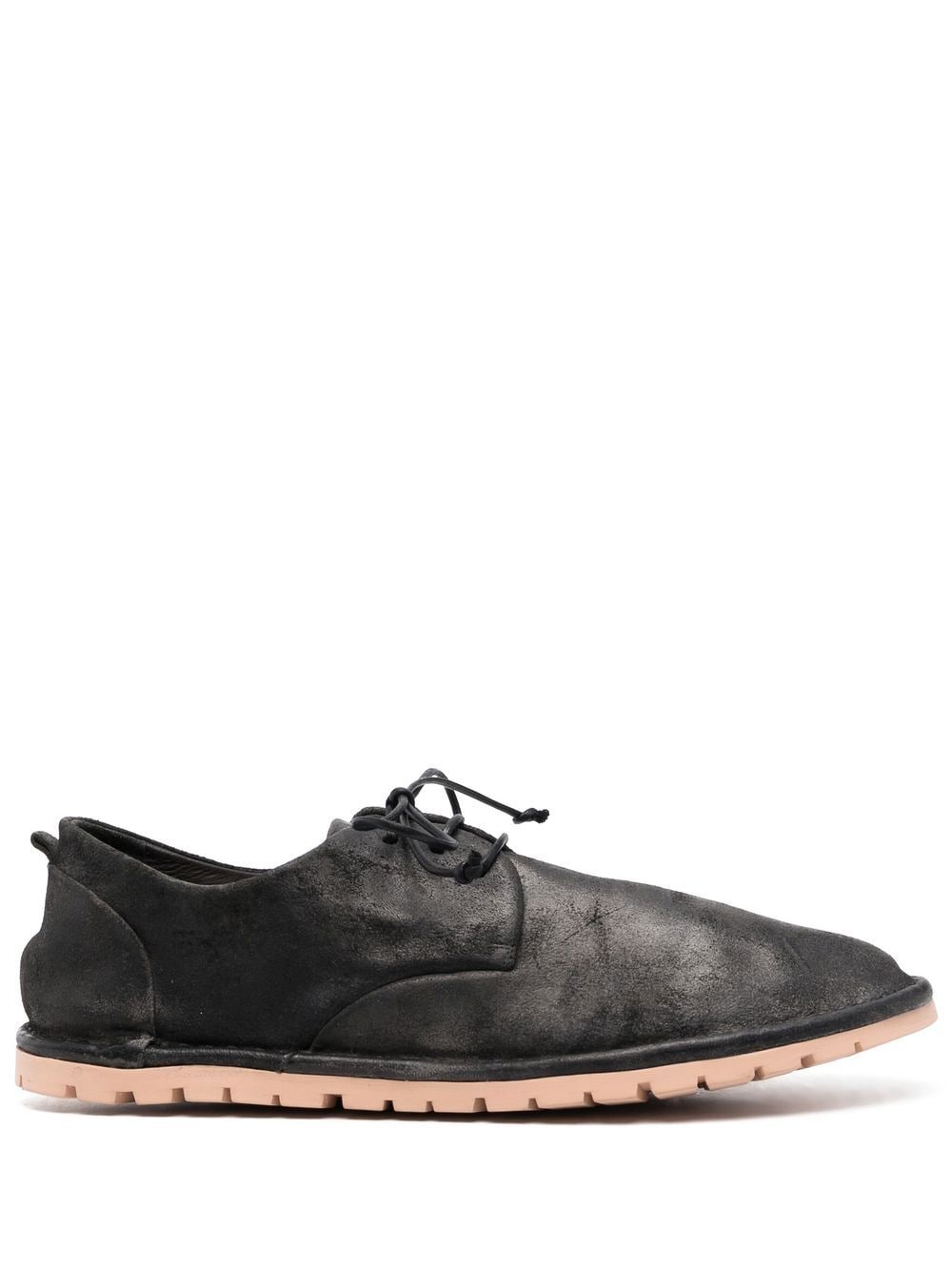 Marsèll Calf Leather Derby Shoes In Black
