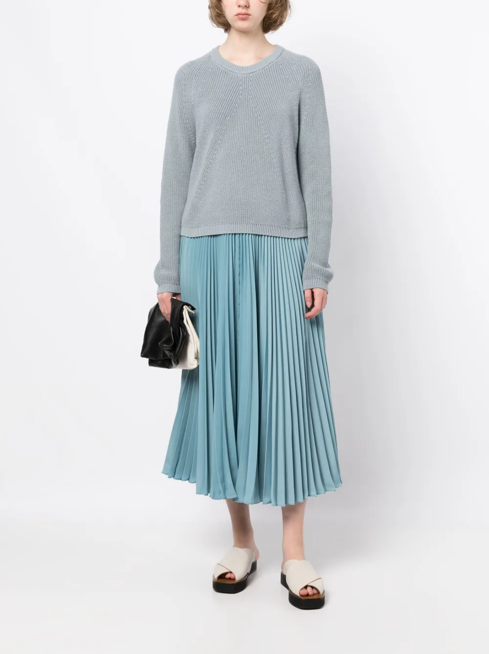 JOSEPH Effen sweater - Blauw