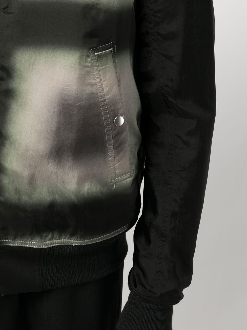 Shop Rick Owens Geometric-pattern Bomber Jacket In Schwarz