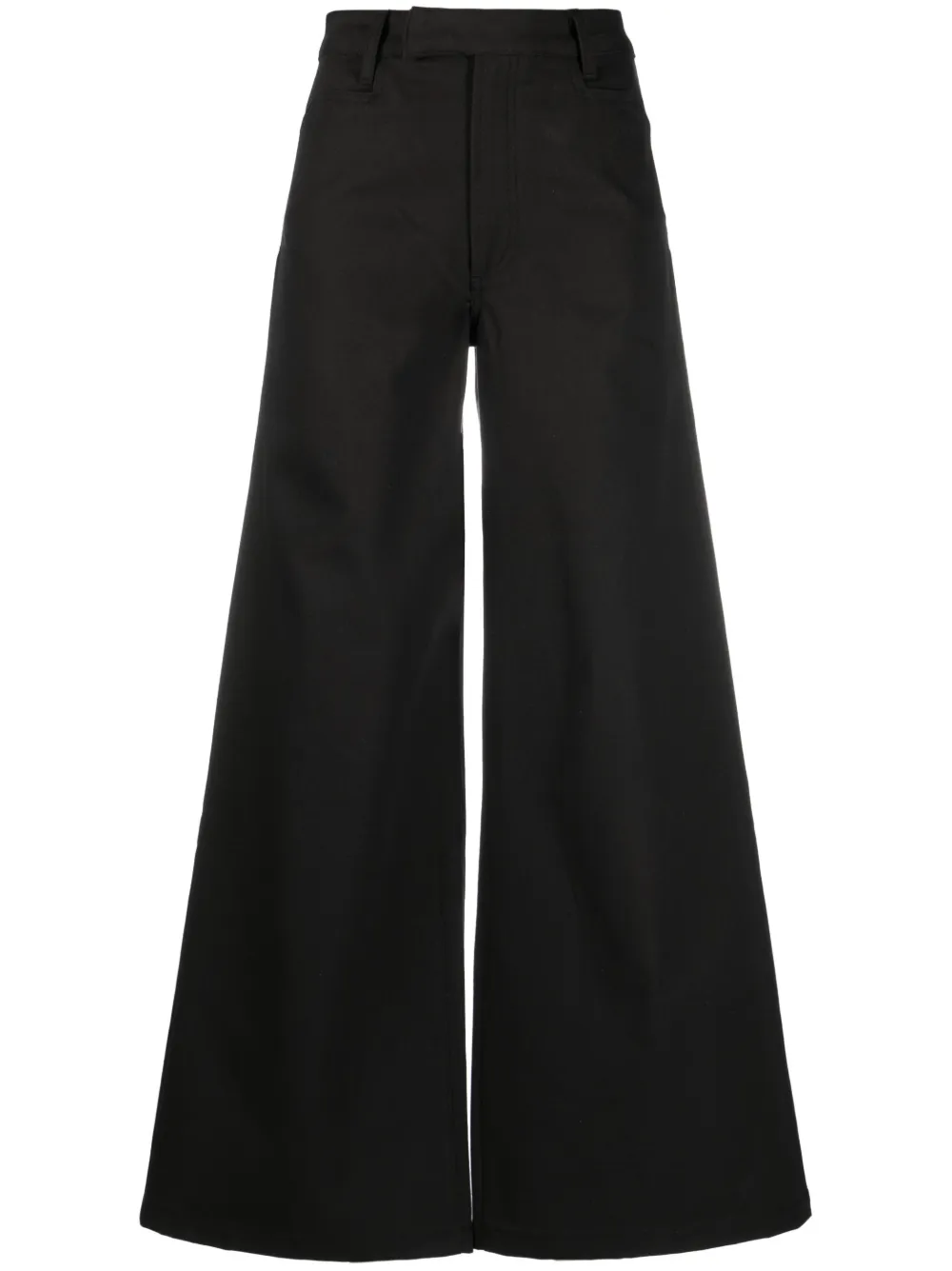 Amiri Wide-leg Cotton Trousers In Schwarz