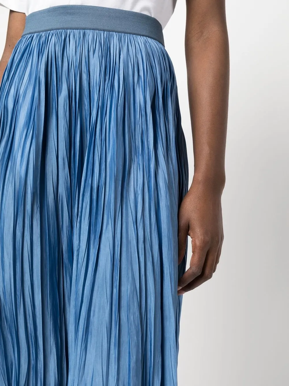 ワンピース ROBERTO COLLINA Women Mid Skirts B57034 BLUE Roberto Collina pleated mid-length skirt | Smart Closet