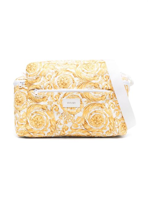 Versace Kids Wickeltasche mit Barocco-Print