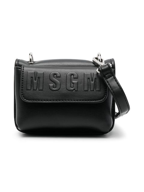 MSGM Kids logo-embossed shoulder bag