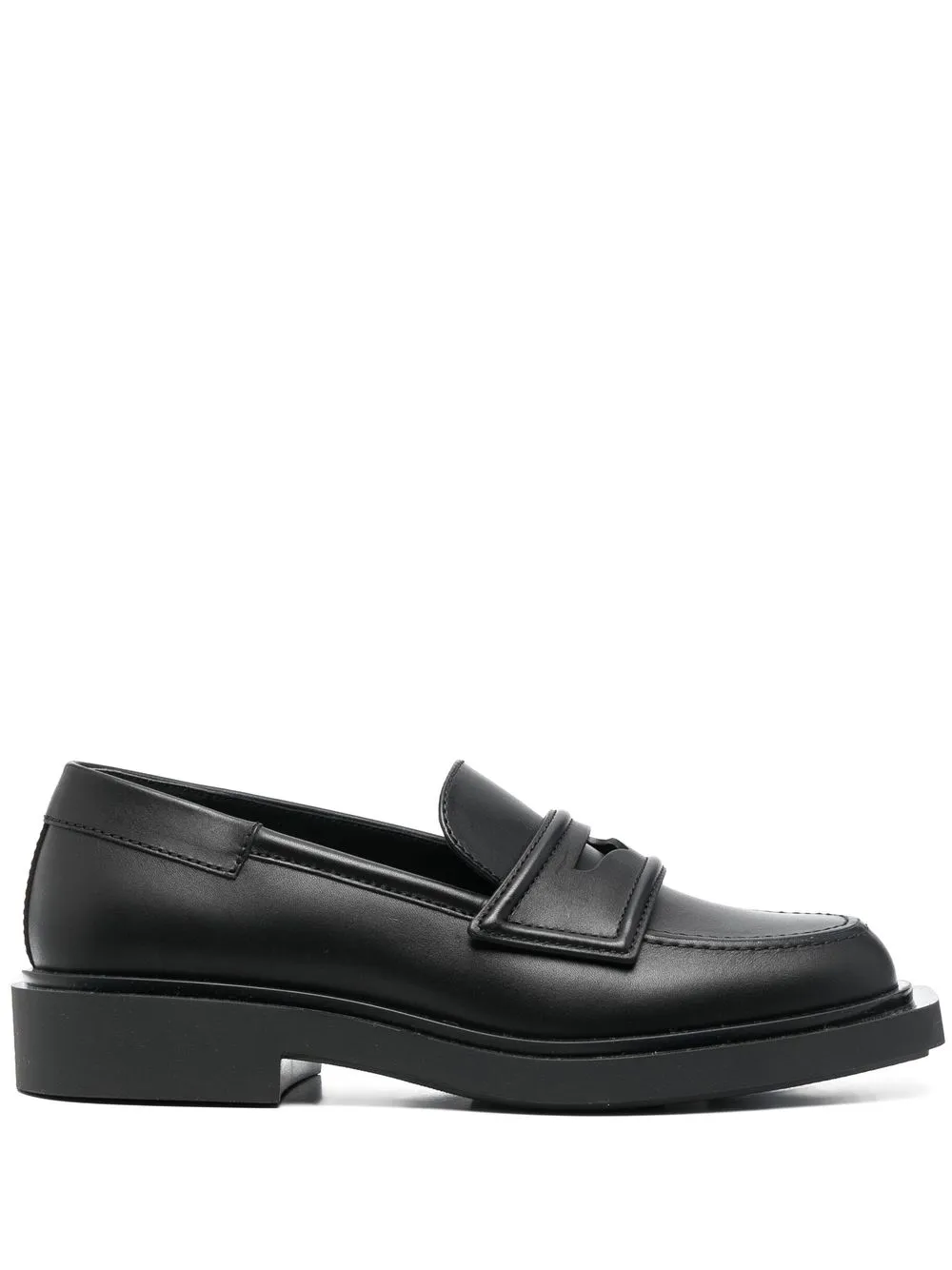 3juin almond-toe leather loafers