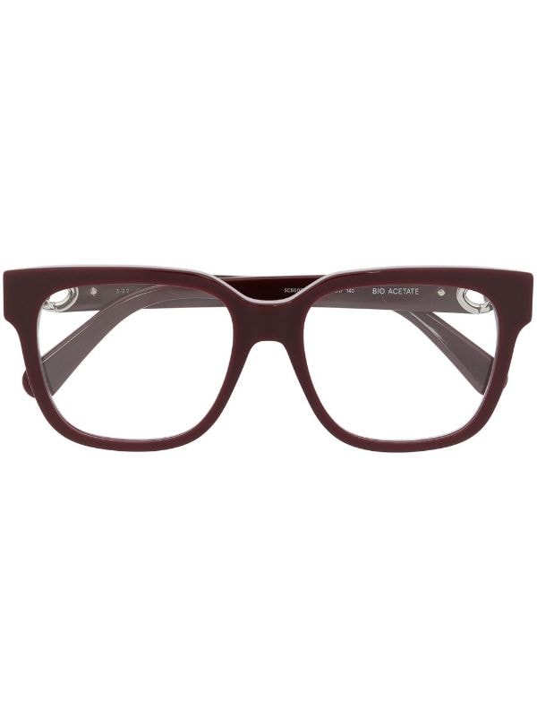 Chain Arm Sunglasses Burgundy