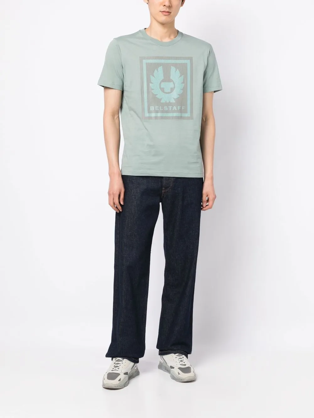 Belstaff T-shirt met logoprint - Groen
