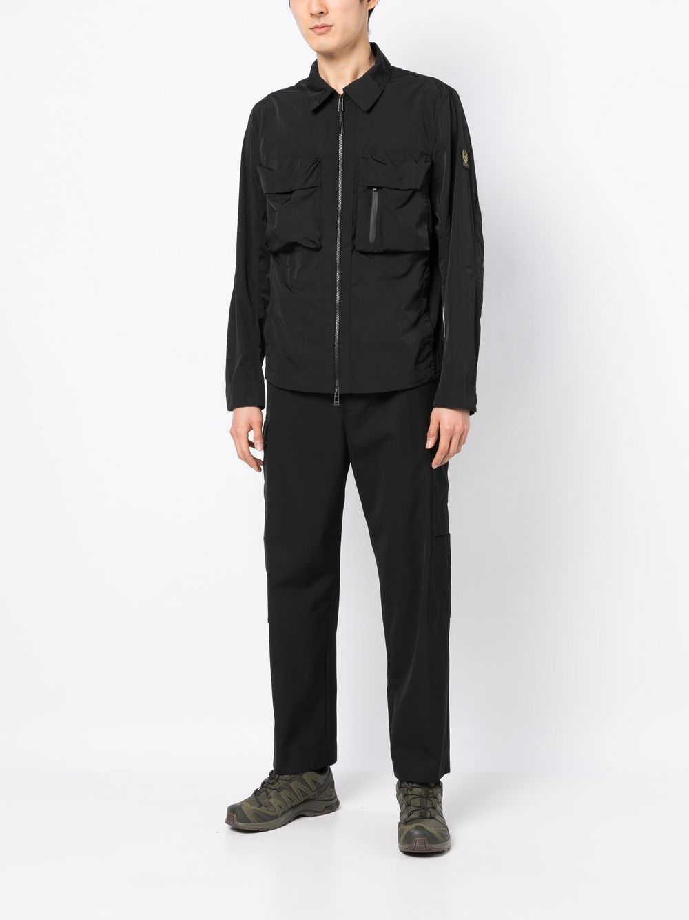 Belstaff Shirtjack met rits - Zwart