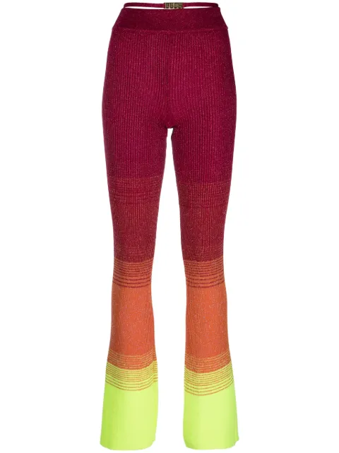 GCDS degradé knitted trousers