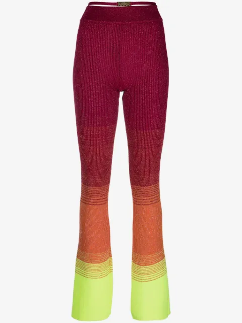 GCDS pantalones con efecto degradado