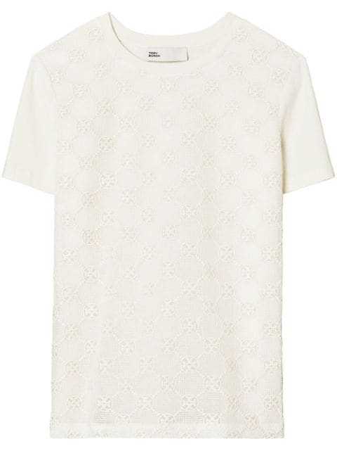 Tory Burch logo-embroidered T-shirt