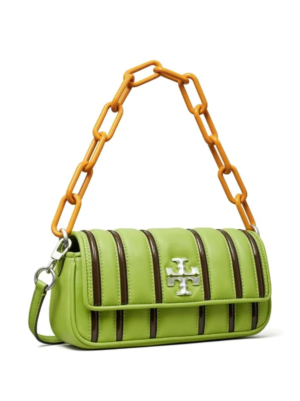 Tory Burch Kira Bombe Striped Shoulder Bag Farfetch