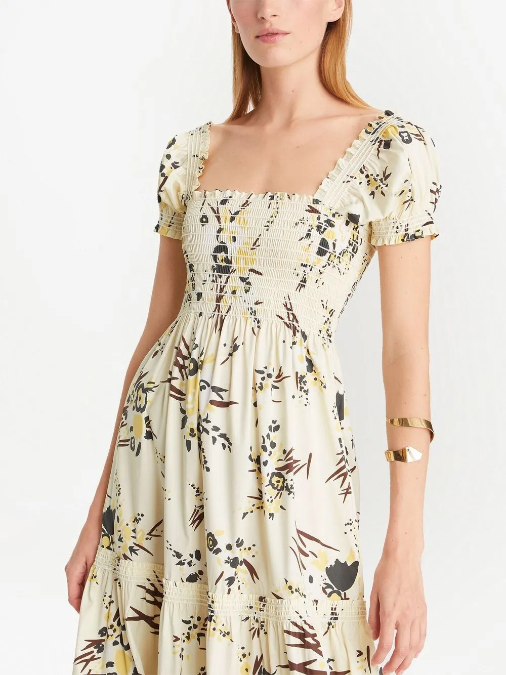 Tory burch shop printed smocked dress